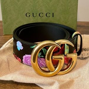 Gucci x Ken Scott GG Marmont Belt, Designer Size 75